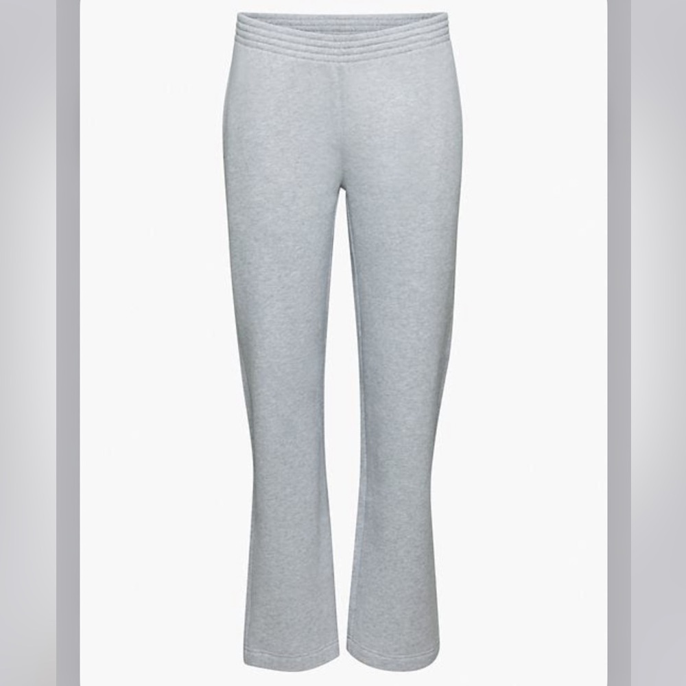 Aritzia tna cozy fleece boyfriend straight sweatpant, Heather chrome 2xs